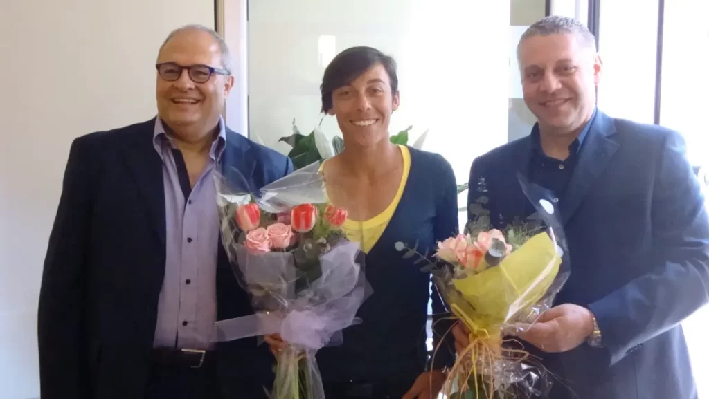Francesca Schiavone inaugurazione Centro Olimpo Firenze Osteopatia e Posturologia